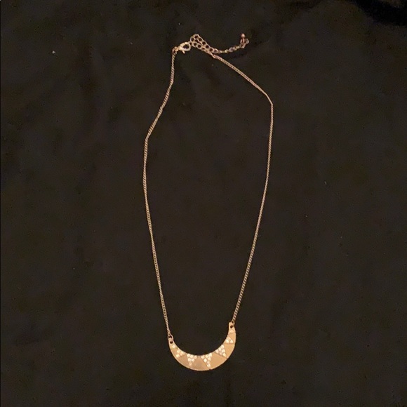 Gold necklace with diamond accents - Picture 1 of 4
